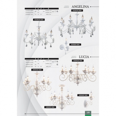 Люстра Arte Lamp Angelina A5349LM-5WH Люстра Arte Lamp Angelina A5349LM-5WH