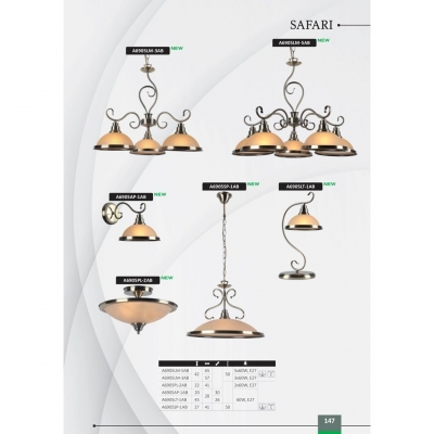Люстра Arte Lamp Safari A6905LM-5AB