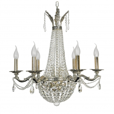 Подвесная хрустальная люстра свечи Arti Lampadari Amelia E 1.6.6.502 SB