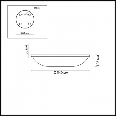 Потолочный светильник ODEON LIGHT PELOW 4957/6