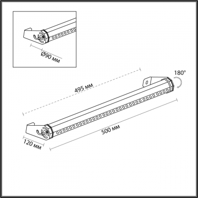 Настенный светильник уличный ODEON LIGHT NATURE 7040/10WL