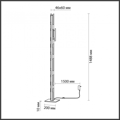 Торшер odeon light Fierro 4991/36FL