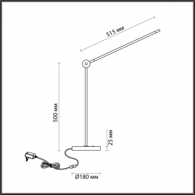 Настольная лампа ODEON LIGHT HIGHTECH 7101/12TL