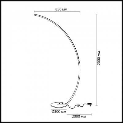 Напольный светильник odeon light ARCHIE 4380/10FL