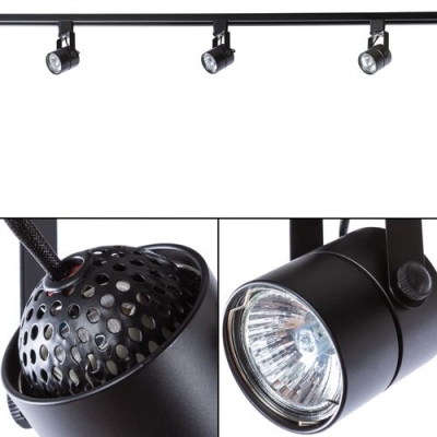 Трековый светильник Arte Lamp Track Lights A1310PL-1BK