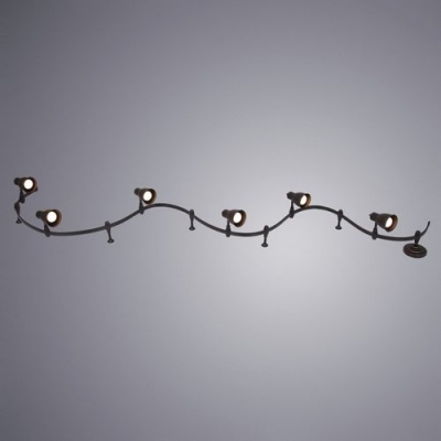 Трековый светильник Arte Lamp Rails A3058 A3058PL-6BK