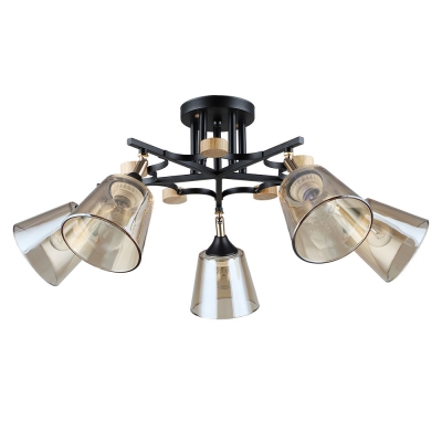 Потолочная люстра ARTE LAMP GLASSY A5078PL-5BK
