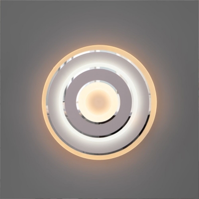 Настенный светильник Eurosvet Contorni 90185/1 хром;белый