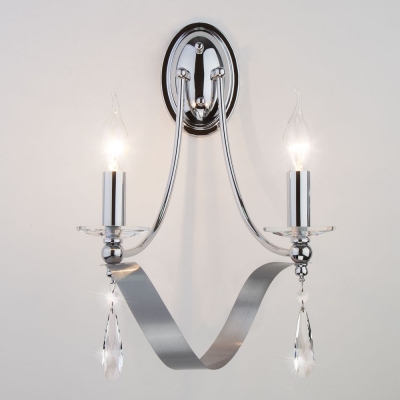 Двойное бра Eurosvet Adelia 60064/2 хром