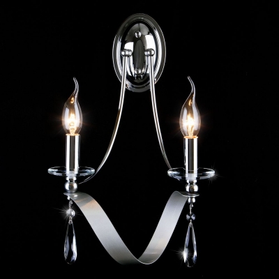 Двойное бра Eurosvet Adelia 60064/2 хром Двойное бра Eurosvet Adelia 60064/2 хром