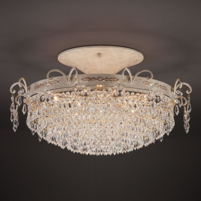 Хрустальная люстра Bogate's Empress 305/8 белый с золотом