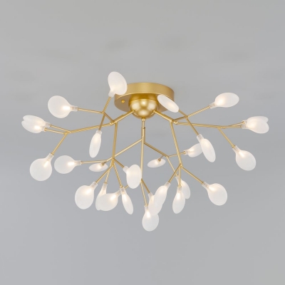 Люстра потолочная Bogate's Foglia 542 перламутровое золото