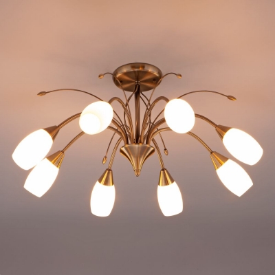 Люстра потолочная Eurosvet Ginevra 30280/8 античная бронза