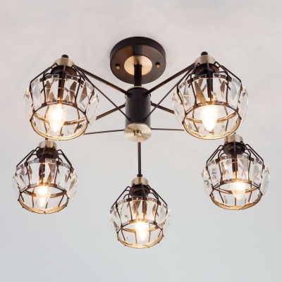 Люстра потолочная Eurosvet Lord 70075/5 чёрный