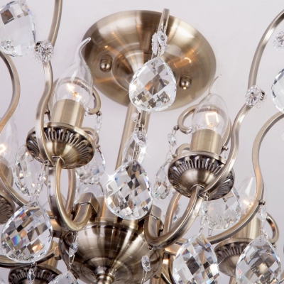 Люстра потолочная Eurosvet Rosita 10022/6 белый с золотом Люстра потолочная Eurosvet Rosita 10022/6 белый с золотом