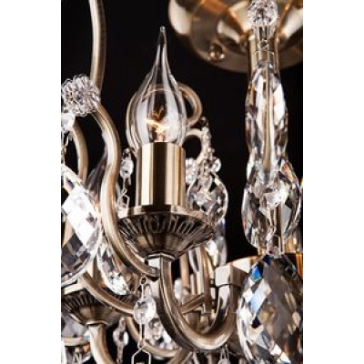 Люстра потолочная Eurosvet Rosita 10022/6 белый с золотом Люстра потолочная Eurosvet Rosita 10022/6 белый с золотом