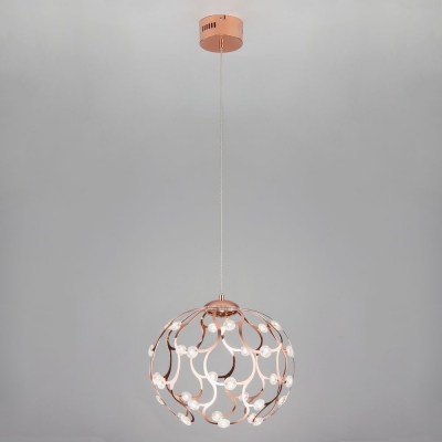 Подвесной светодиодный светильник Bogate's Drops 431/1 розовое золото