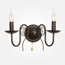 Двойное бра Eurosvet Tomas 60018/2 чёрный