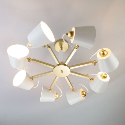 Люстра потолочная Eurosvet Frozen 70083/8 перламутровое золото