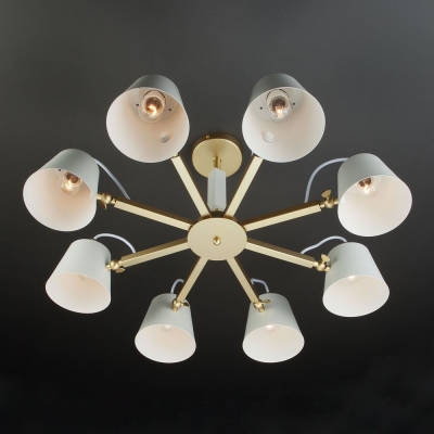 Люстра потолочная Eurosvet Frozen 70083/8 перламутровое золото