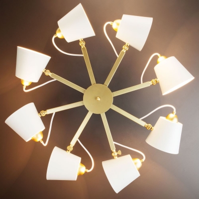 Люстра потолочная Eurosvet Frozen 70083/8 перламутровое золото