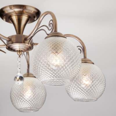 Люстра потолочная Eurosvet Kristin 30139/5 античная бронза