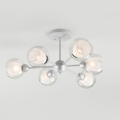 Люстра потолочная Eurosvet Vivien 30163/6 матовое серебро