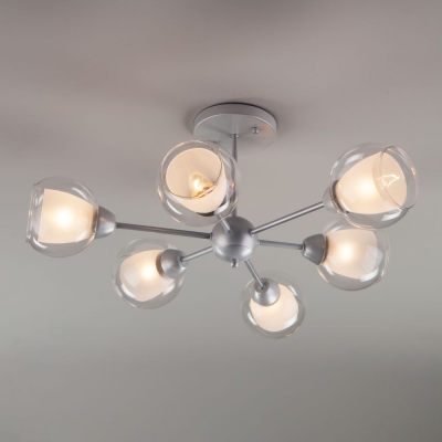 Люстра потолочная Eurosvet Vivien 30163/6 матовое серебро Люстра потолочная Eurosvet Vivien 30163/6 матовое серебро