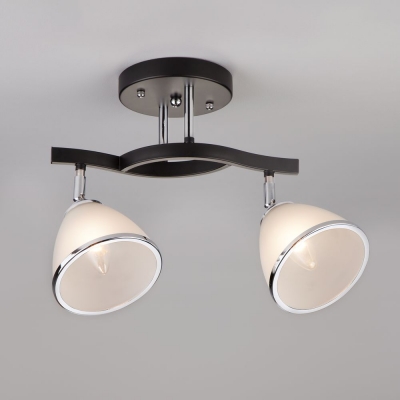 Потолочный светильник Eurosvet Ontario 9612/2 тёмное дерево;хром Потолочный светильник Eurosvet Ontario 9612/2 тёмное дерево;хром