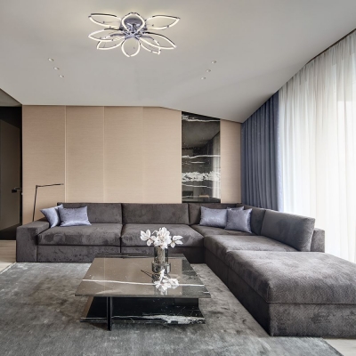 Светодиодная люстра Eurosvet Fiona 90092/8 хром Светодиодная люстра Eurosvet Fiona 90092/8 хром