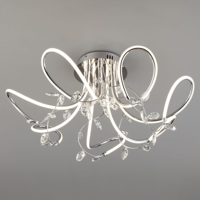 Светодиодная люстра Eurosvet Irvine 90106/7 хром