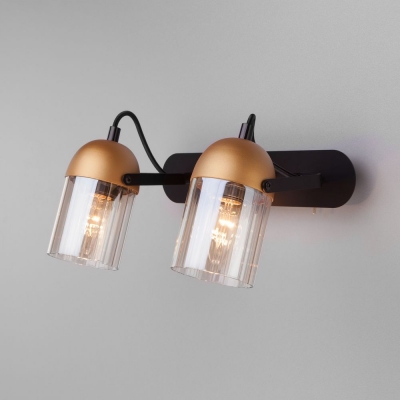 Двойное бра Eurosvet Mars 20122/2 черный;серый