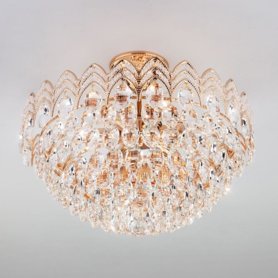 Хрустальная люстра Eurosvet Malvina 3649/6 золото Хрустальная люстра Eurosvet Malvina 3649/6 золото