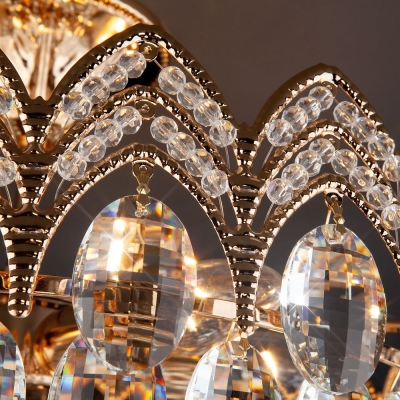 Хрустальная люстра Eurosvet Malvina 3649/6 золото Хрустальная люстра Eurosvet Malvina 3649/6 золото