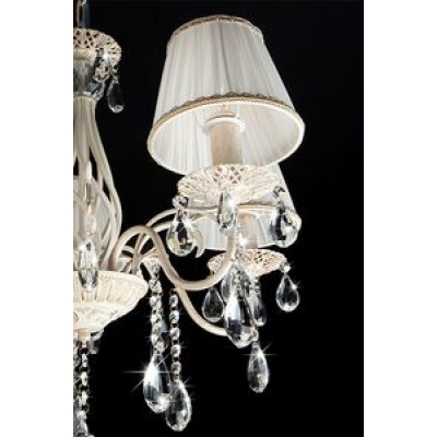 Люстра Eurosvet Amelia 10054/5 белый с золотом Люстра Eurosvet Amelia 10054/5 белый с золотом