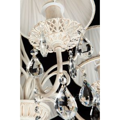 Люстра Eurosvet Amelia 10054/5 белый с золотом Люстра Eurosvet Amelia 10054/5 белый с золотом