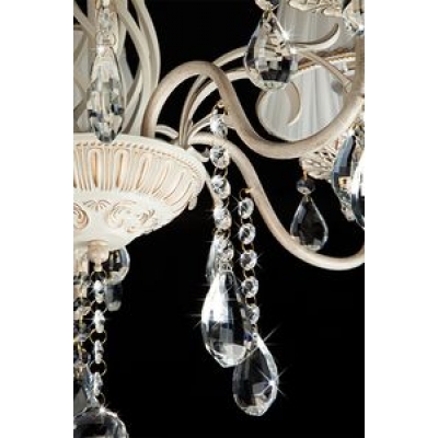 Люстра Eurosvet Amelia 10054/5 белый с золотом Люстра Eurosvet Amelia 10054/5 белый с золотом