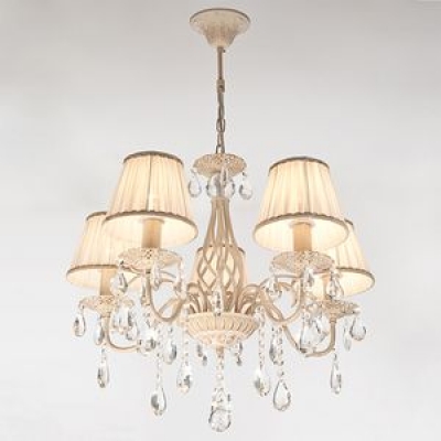 Люстра Eurosvet Amelia 10054/5 белый с золотом Люстра Eurosvet Amelia 10054/5 белый с золотом