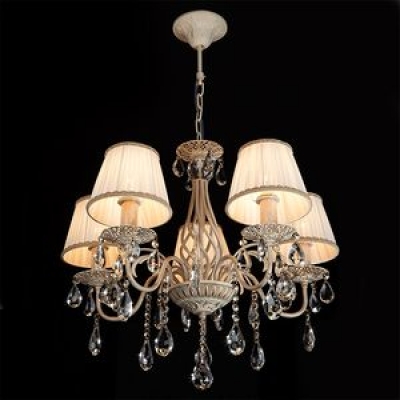 Люстра Eurosvet Amelia 10054/5 белый с золотом Люстра Eurosvet Amelia 10054/5 белый с золотом