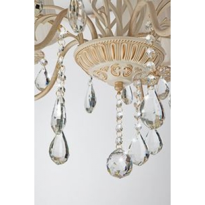 Люстра Eurosvet Amelia 10054/5 белый с золотом Люстра Eurosvet Amelia 10054/5 белый с золотом