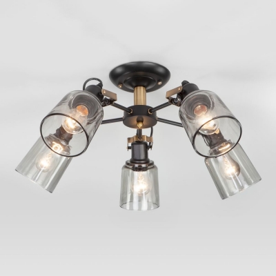 Люстра потолочная Eurosvet Astor 70111/5 античная бронза;черный