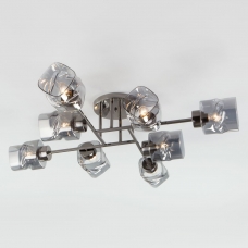 Люстра потолочная Eurosvet Hilari 30165/8 чёрный жемчуг