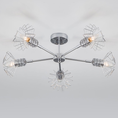 Люстра потолочная Eurosvet Tranello 70108/5 хром Люстра потолочная Eurosvet Tranello 70108/5 хром