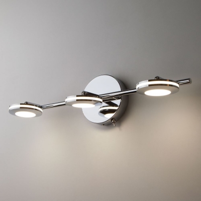 Настенный светильник Eurosvet Rоund 20002/3 хром Настенный светильник Eurosvet Rоund 20002/3 хром