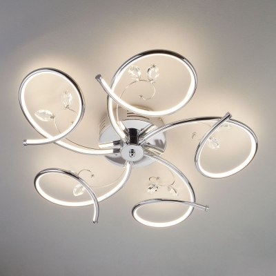 Светодиодная люстра Eurosvet Agata 90089/5 хром