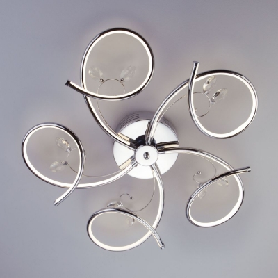 Светодиодная люстра Eurosvet Agata 90089/5 хром