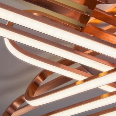 Светодиодная люстра Eurosvet Staple 90133/6 розовое золото Светодиодная люстра Eurosvet Staple 90133/6 розовое золото