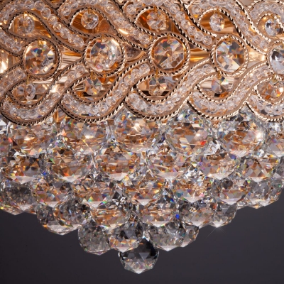 Хрустальная люстра Eurosvet Anika 3296/8 золото