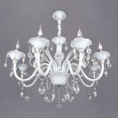 Люстра Bogate's Albertina 248/8 хром;белый Люстра Bogate's Albertina 248/8 хром;белый