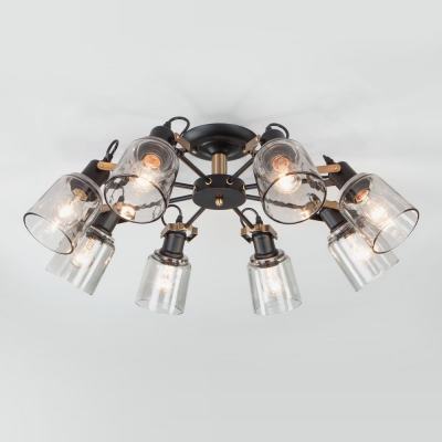 Люстра потолочная Eurosvet Astor 70111/8 черный;античная бронза